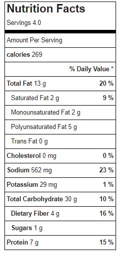 Hummus Waffles Nutrition