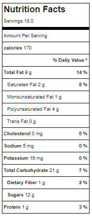 Apple Cider Donuts Nutrition