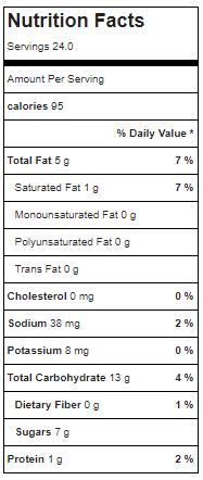 chocolate chip cookie nutrition