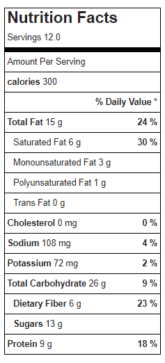 chocolate coconut dream pie nutrition