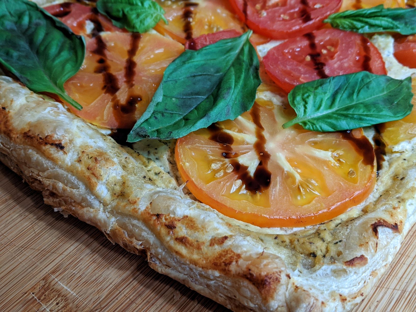 Heirloom Tomato Tart close up