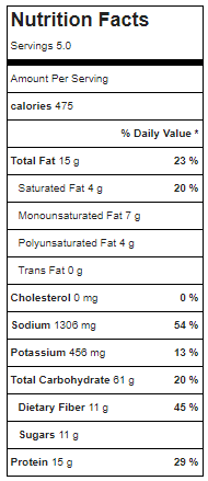 tofu breakfast burrito nutrition