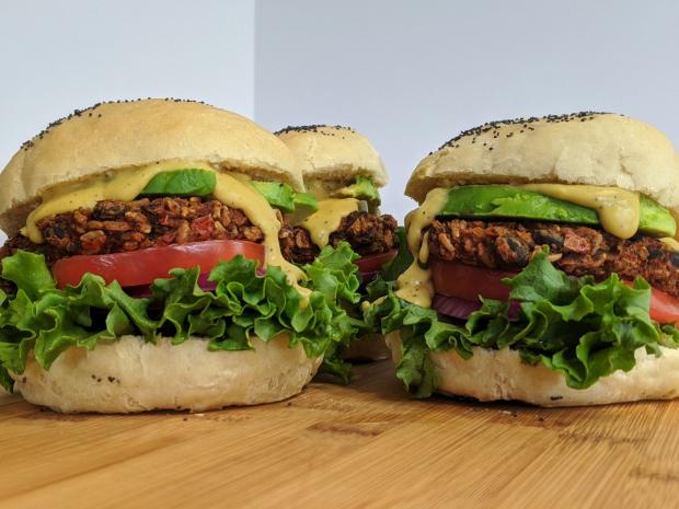 classic black bean burger